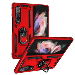 Pancéřové pouzdro pro Samsung Galaxy Z Fold3 5G, Nox Case Ring, červené