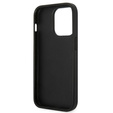 Pouzdro Karl Lagerfeld pro iPhone 14 Pro, Saffiano Choupette Head Patch, stříbrné