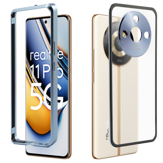 Pouzdro pro Realme 11 Pro 5G / Pro+ 5G, Frame Case, modré