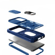 Pouzdro pro Samsung Galaxy S23 Plus, CamShield Slide, modré