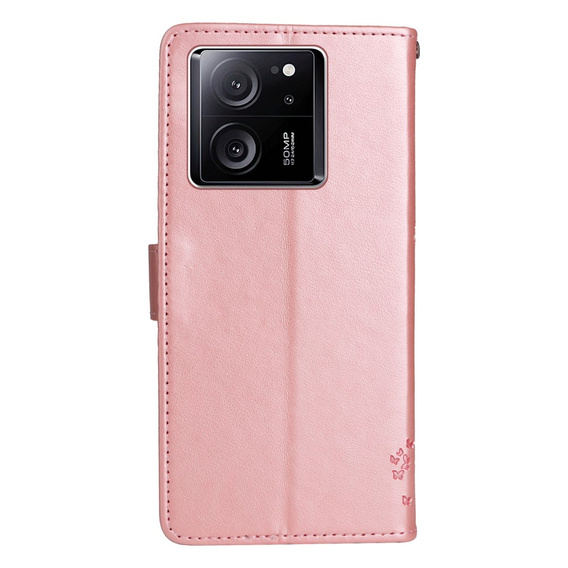 Klopové pouzdro pro Xiaomi 13T / 13T Pro, strom, růžové rose gold