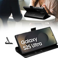 Flipové pouzdro pro Samsung Galaxy S25 Ultra, QIALINO Leather Wallet, černé