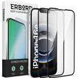 2x keramické hybridní sklo ERBORD pro iPhone 16E / 14 / 13 / 13 Pro