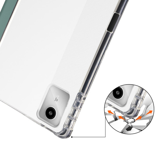 Pouzdro pro Lenovo Tab M11, Smartcase Hybrid, se slotem na stylus, tmavě zelené