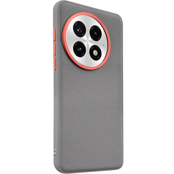 Kožené pouzdro pro OnePlus 13, leather hybrid, šedé