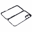 Pouzdro pro iPhone 16, Magnetic Dual Glass, černé