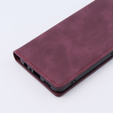 Pouzdro pro Oppo A78 4G, ERBORD Vintage peněženka s klopou, červené