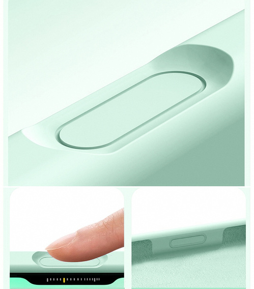 Silikonové pouzdro pro iPhone 17 Pro, pro MagSafe, proti nárazu, zelené