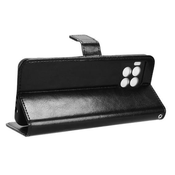 Klopové pouzdro pro T Phone 2 Pro 5G, Crazy Horse Wallet, černé