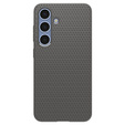 Pouzdro Spigen pro Samsung Galaxy S25, Liquid Air, černé + 9H tvrzené sklo