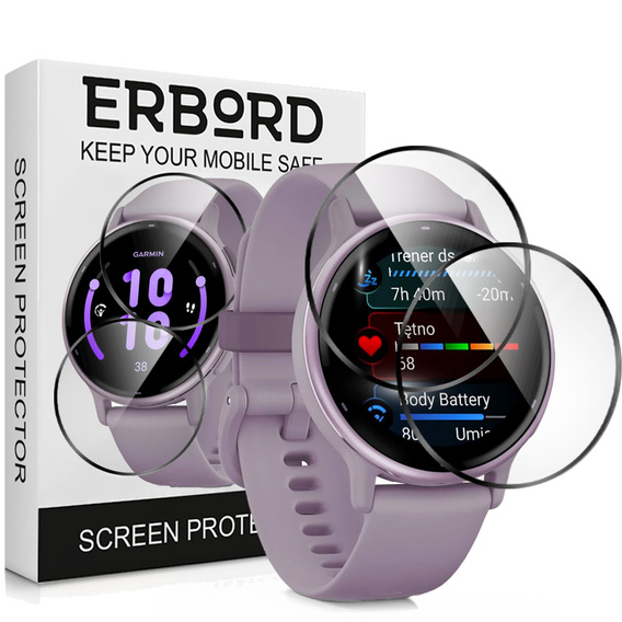 2x hybridní sklo ERBORD pro Garmin Vivoactive 5