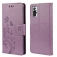 Klopové pouzdro pro Xiaomi Redmi Note 10 / 10S, Butterfly, světle fialové