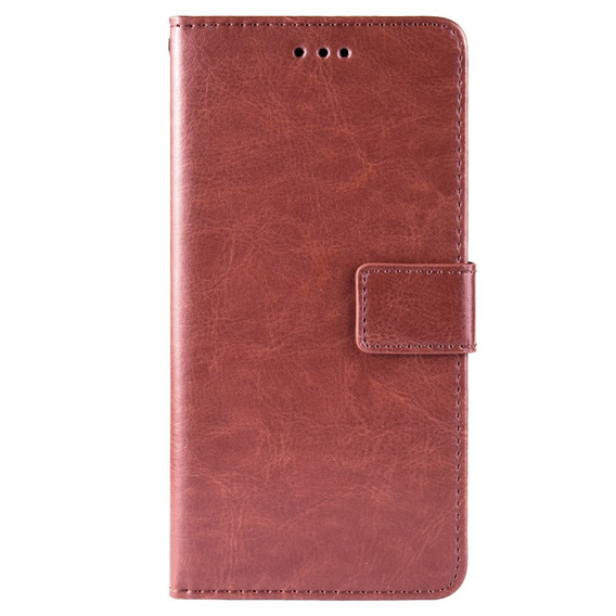Klopové pouzdro pro Infinix Hot 11s, Crazy Horse Wallet, hnědé