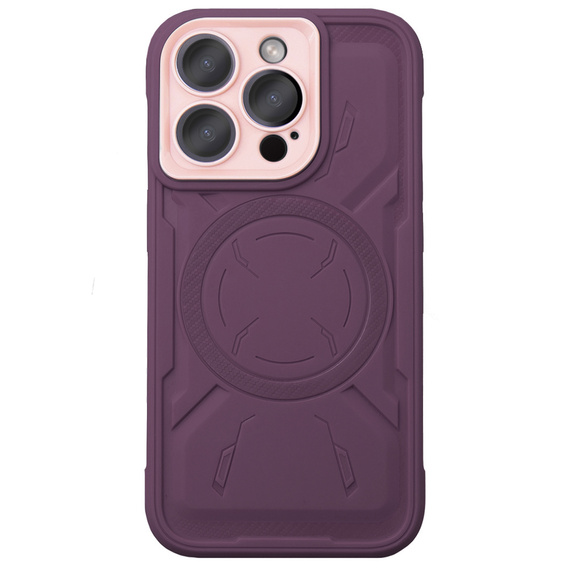 Pouzdro pro iPhone 15 Pro, ERBORD Armor Mag, kaštanové