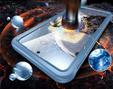 Pouzdro pro Samsung Galaxy S25 FE, Shockproof, se sklem, pro MagSafe, modré