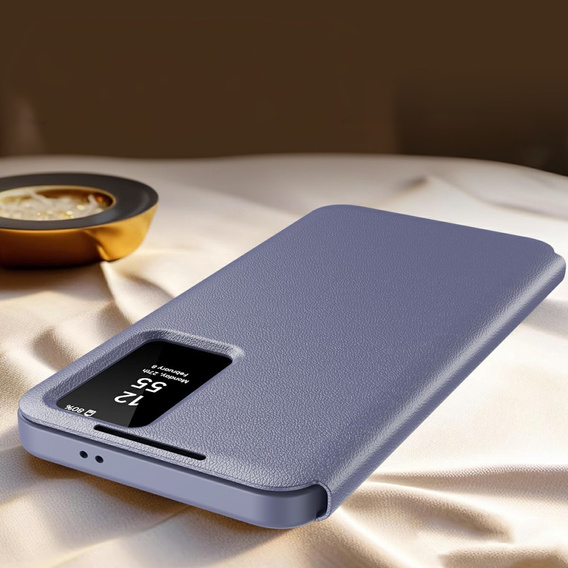 Flipové pouzdro pro Samsung Galaxy S25 Edge, Smart View Wallet, fialové