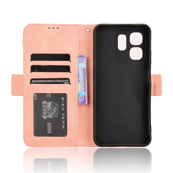 Klopové pouzdro pro Infinix Hot 50i 4G, Card Slot, růžové