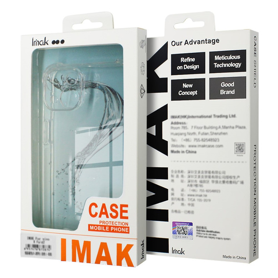 IMAK pouzdro pro Xiaomi Poco F6 Pro, Dropproof, průhledné