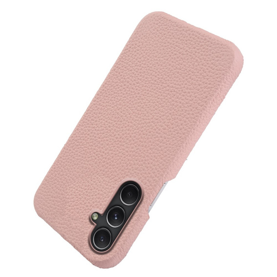 Kožené pouzdro pro Samsung Galaxy A54, Genuine Leather, růžové