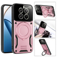 Obrněné pouzdro pro Realme 12 Pro 5G / 12 Pro+ 5G, Magnetic Ring, růžové