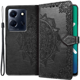 Klopové pouzdro pro Infinix Note 30 5G, Mandala, černé
