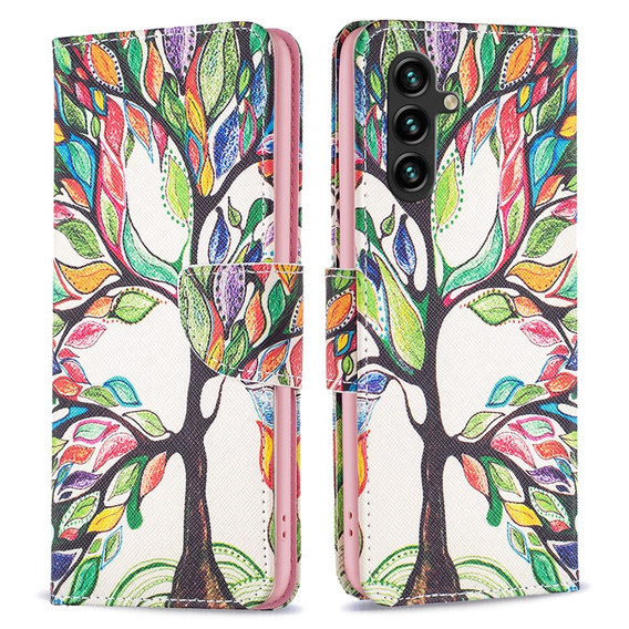 Klopové pouzdro pro Samsung Galaxy A35 5G, Wallet, Tree of Life