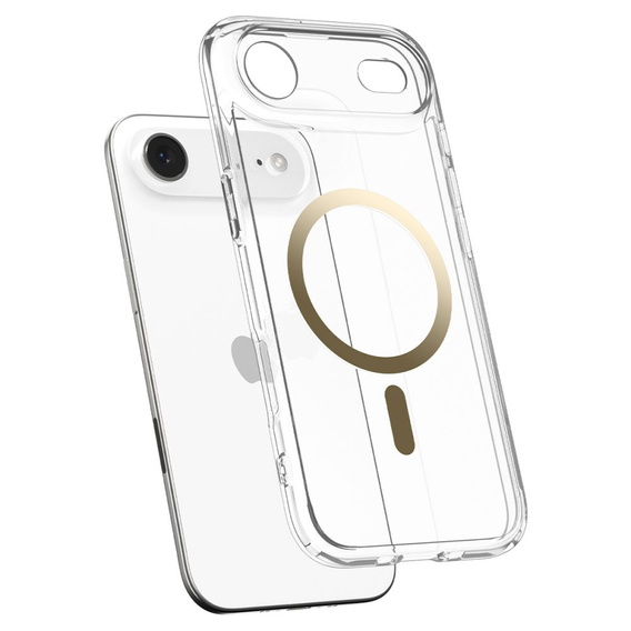 Spigen Ultra Hybrid MagSafe pouzdro pro iPhone Air, čiré / zlaté
