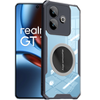 Pouzdro pro Realme GT 7 / 7T, s magnetickou fólií, transparentní / černé