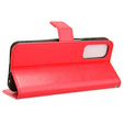 Klopové pouzdro pro Samsung Galaxy M35, Crazy Horse Wallet, červené