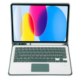Pouzdro + klávesnice iPad 10.9 2022 10 Gen, TouchPad Pen Slot, tmavě zelené