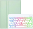 Pouzdro s podsvícenou bluetooth klávesnicí pro iPad 10.9 2022 (10 gen.), zelené