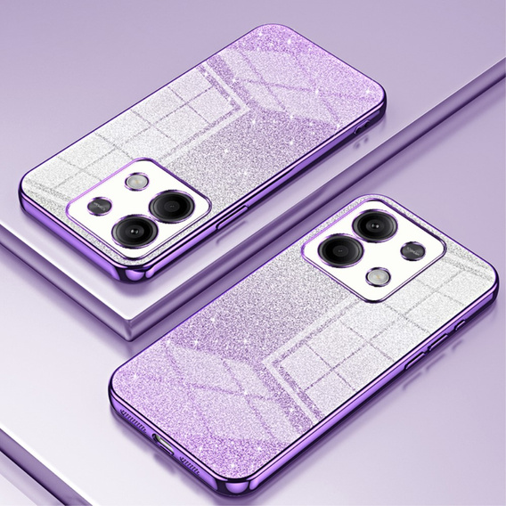 Pouzdro pro Xiaomi Redmi Note 13 5G, Glitter Case CamShield, fialové