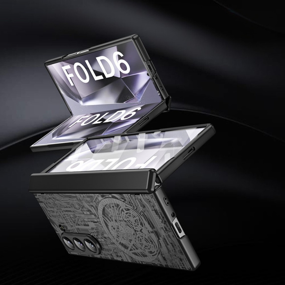 Pouzdro pro Samsung Galaxy Z Fold6 5G, Mechanical Legend, černé
