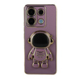 Pouzdro pro Xiaomi Redmi Note 13 Pro 5G, Astronaut, fialové + 9H tvrzené sklo