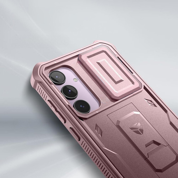 Pancéřové pouzdro pro Samsung Galaxy A55, Dexnor Full Body (Two Frames), růžové