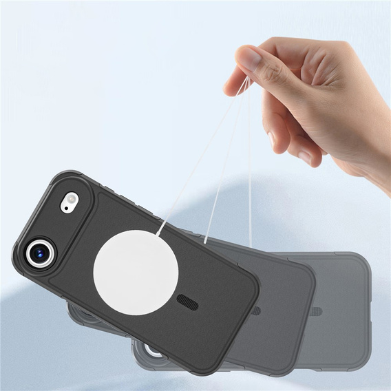 Pouzdro MagForce pro iPhone Air, pro MagSafe, pancéřované, černé