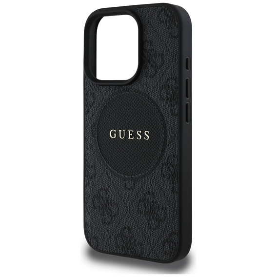 Pouzdro Guess 4G Circle s klasickým logem, pro MagSafe pro iPhone 16 Pro