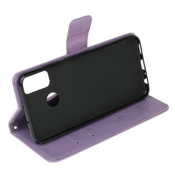 Klopové pouzdro pro Motorola Moto G10 / G30, Butterfly, modré