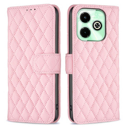 Klopové pouzdro pro Infinix Hot 40i, Wallet, BINFEN COLOR, růžové