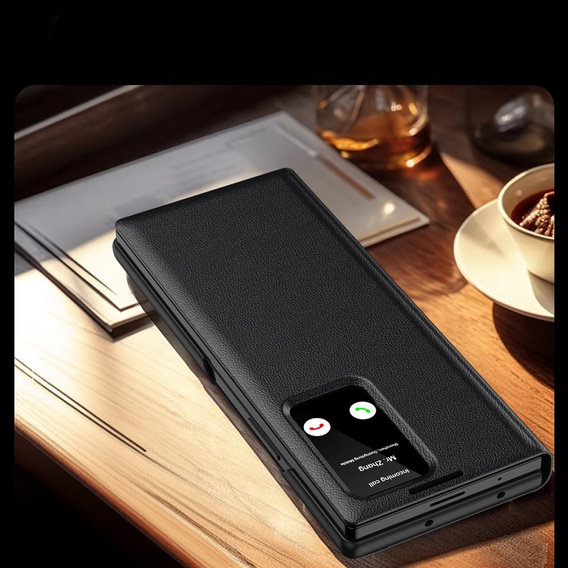Flipové pouzdro pro Samsung Z Fold5 5G, Smart View Wallet, černé