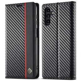 Flipové pouzdro pro Samsung Galaxy A36, Carbon LC.IMEEKE, černé
