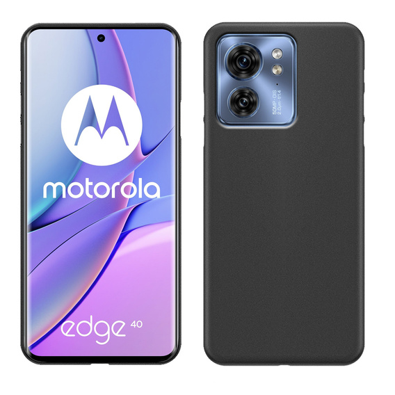 Tenké pouzdro pro Motorola Edge 40, Slim, černé
