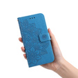 Klopové pouzdro pro Samsung Galaxy A53 5G, Mandala Flower, modré