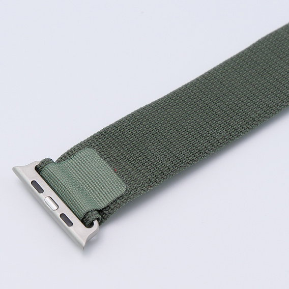 Nylonový řemínek pro Apple Watch 1/2/3/4/5/6/7/8/SE/ULTRA 42/44/45/49 mm, zelený