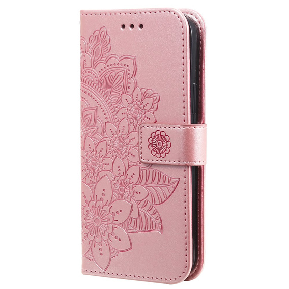 Klopové pouzdro pro Xiaomi Redmi Note 13 Pro 5G, Mandala, růžové rose gold