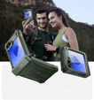 Pancéřové pouzdro pro Samsung Galaxy Z Flip7 FE / Z Flip6, Dexnor Clip Holder, zelené