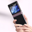 Pouzdro pro Samsung Galaxy Z Flip7 FE / Z Flip6, PC Case, transparentní / růžové