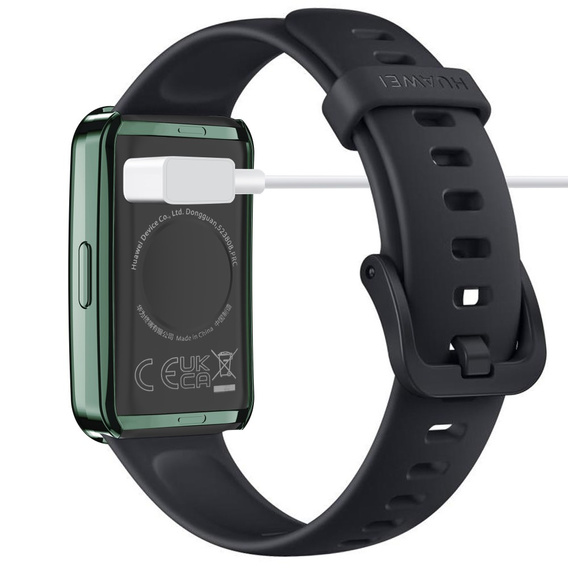 2w1 Etui z Osłoną Silikonową do Huawei Band 8, Zielone