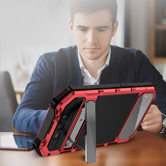 Pancéřové pouzdro pro iPhone 16E, R-JUST, červené