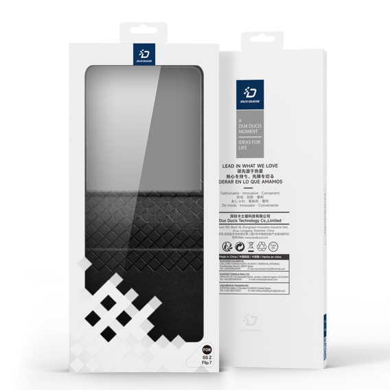 Pouzdro Dux Ducis pro Samsung Galaxy Z Flip7 5G, Bri, černé